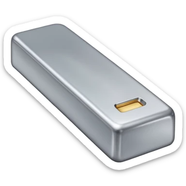 Create the silver bar in these style. sticker