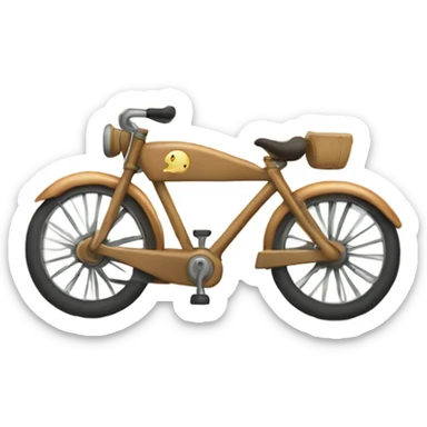 bike with a mounted sag sticker