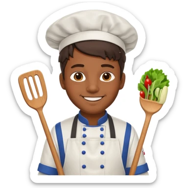 King Hockey player with chef apron sticker