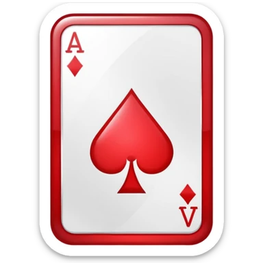 Ace of Diamonds Icon sticker