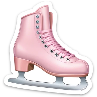 Light pink ice skates sticker