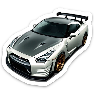 nissan gtr r35 liberty walk sticker