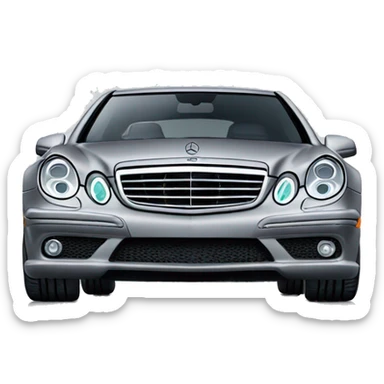 mercedes amg e55 grey  sticker