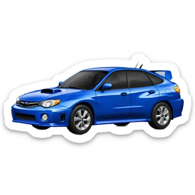 subaru impreza blue sticker