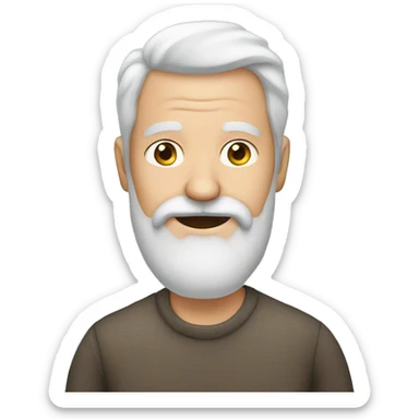 grandad,long beard sticker