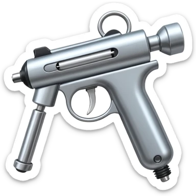 Tattoo gun and needle sticker