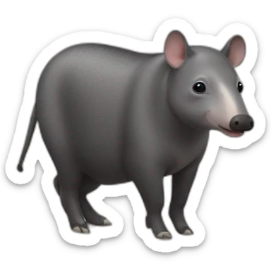 Tapir heureux sticker