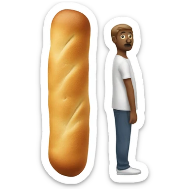 human breadstick sticker