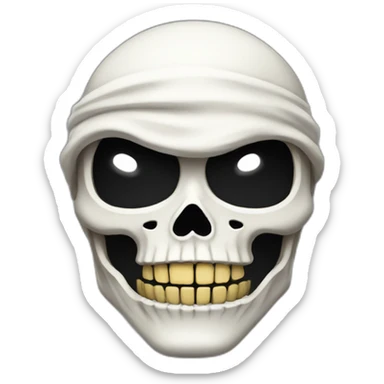 Ninja skeleton sticker