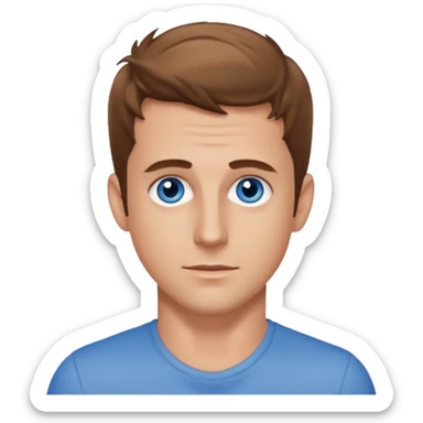 Joey McIntyre blue eyes, light brown hair sticker