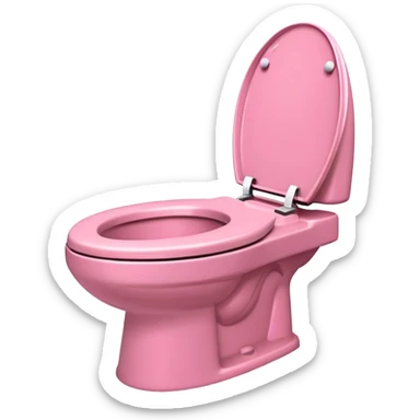 Skibidi toilet but pink sticker