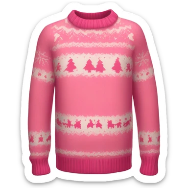 Xmas sweater pink sticker