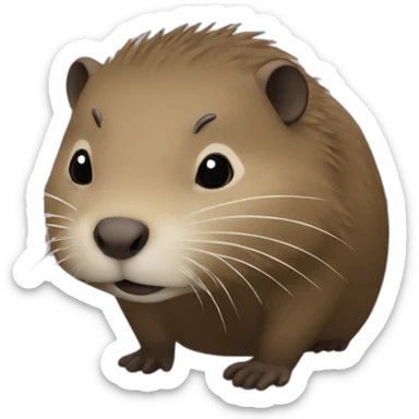Nutria bonita sticker