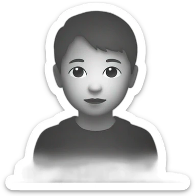 silhouette of a child, front view, no colour sticker