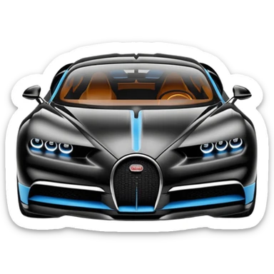Bugatti Chiron best view  sticker