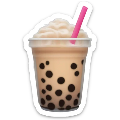 Boba tea sticker