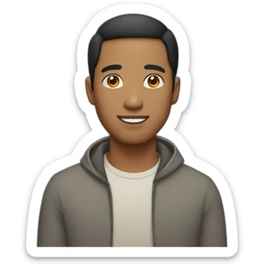 filipino man and black man sticker