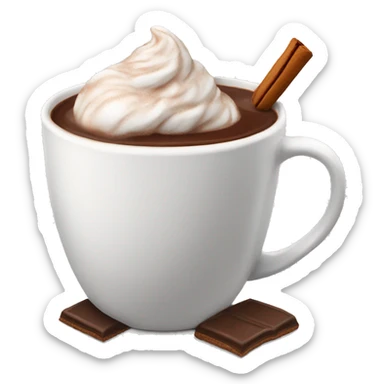 Hot chocolate sticker