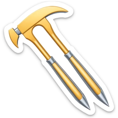 generate me a metalic cutter sticker