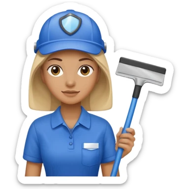 Window Cleaner woman  sticker