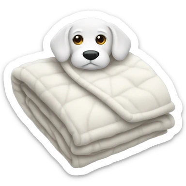 White cozy blanket sticker