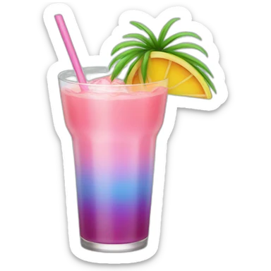 tropical drink sticker