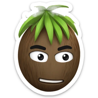 coconut super heros  sticker