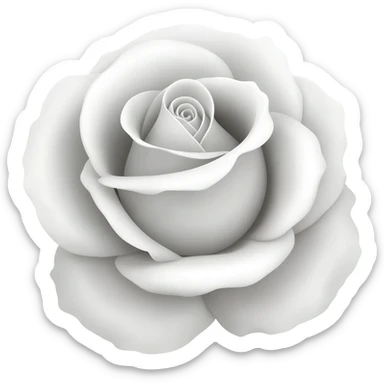 White rose emoji conpyable sticker
