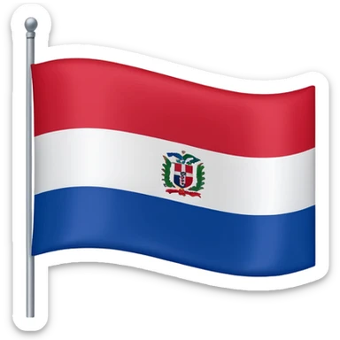 dominican republic flag sticker