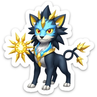 Luxray-Solgaleo-fusion sticker