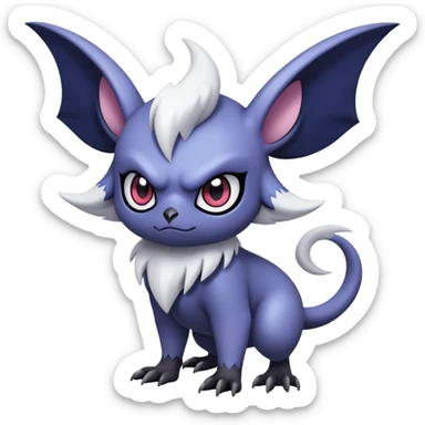 Edgy Cool Kawaii Noibat-Absol-Pokemon Full Body sticker