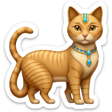 pharaoh cat sticker