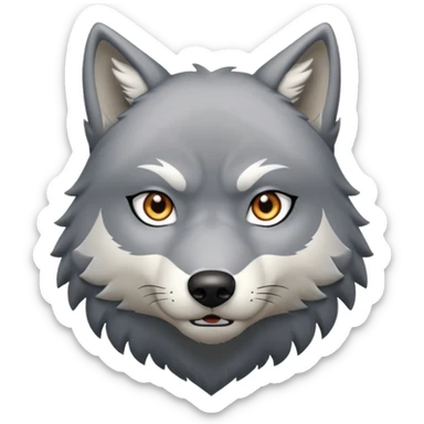 Ginga Nagareboshi Gin/Silver Fang the wolf sticker