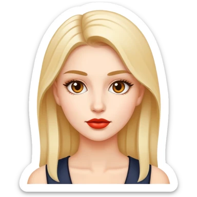 fashionable young woman sticker