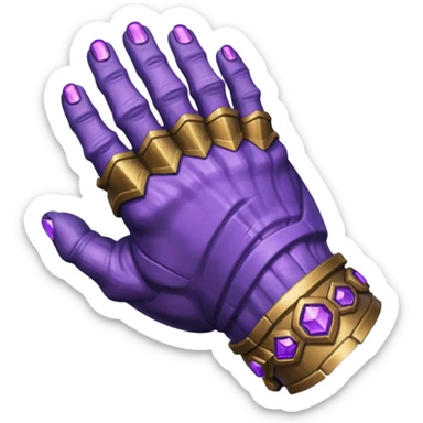 mão do thanos vingadores sticker