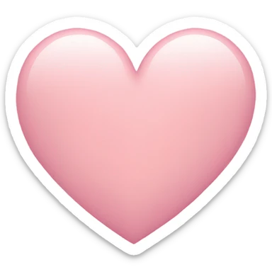 Baby pink heart sticker