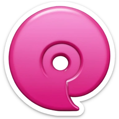 Pink 3d Pinterest logo
 sticker