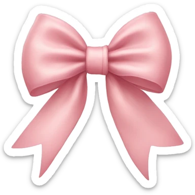 light pink bow vintage  sticker
