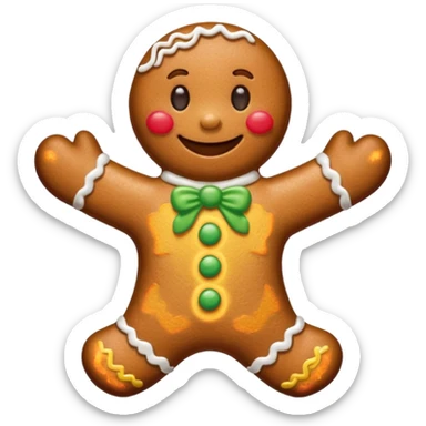 Omino di pan di zenzero  più bello sticker