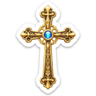 Create more catholic cross emojis more simple and clean but now Catholic  sticker