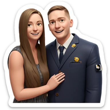 school day with friends sticker