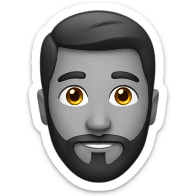 Indian male age 25 with beard sticker