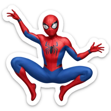 Spider-Man celebrating sticker