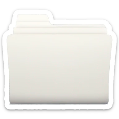 folder with white papers sticker