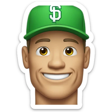 John cena with green hat sticker