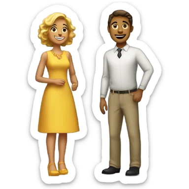 stood up for date sticker