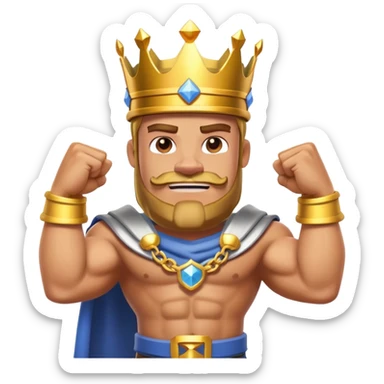 Clash royale king sticker