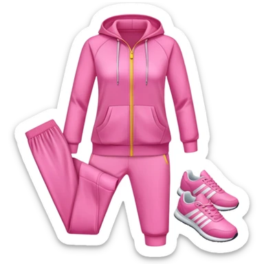 cloth ponk tracksuit without someone wearing sticker