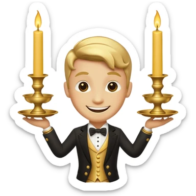 Character in Beauty and the Beast: Candlestick Butler Lumia sticker