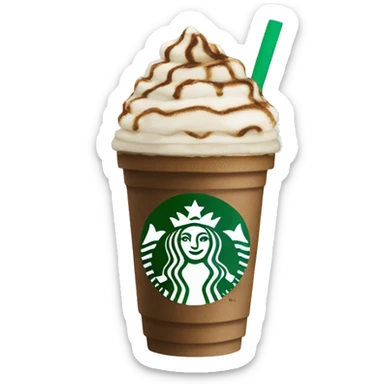 create a frappuccino from starbucks  sticker
